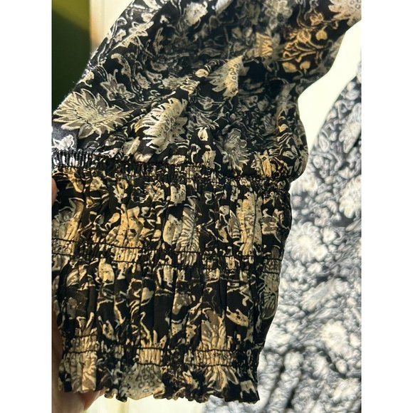 Lucky Brand Dress Womens 2X Black & White Lined Tiered Shift Dress NEW! - Picture 5 of 6